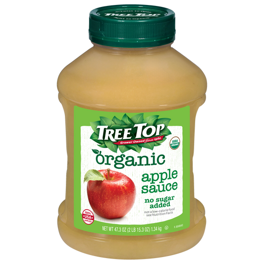 TREE TOP ORGANIC NO SUGAR ADDED APPLE SAUCE JAR 47.3 OZ