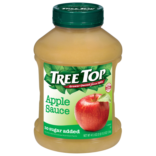 TREE TOP NO SUGAR ADDED APPLE SAUCE JAR 47.3 OZ