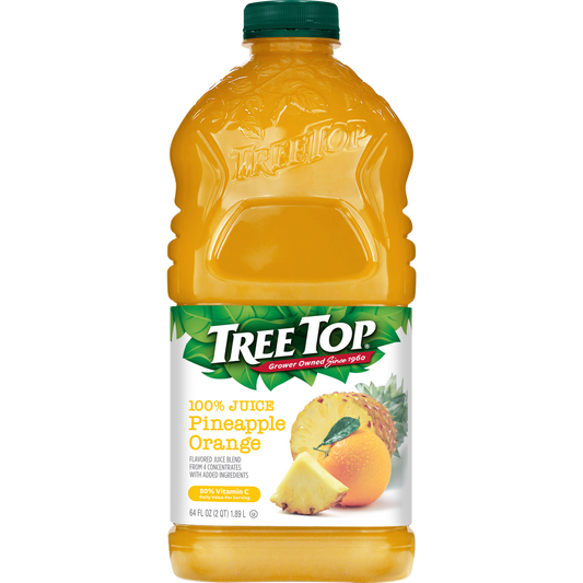 TREE TOP 100% JUICE PINEAPPLE ORANGE 64 OZ