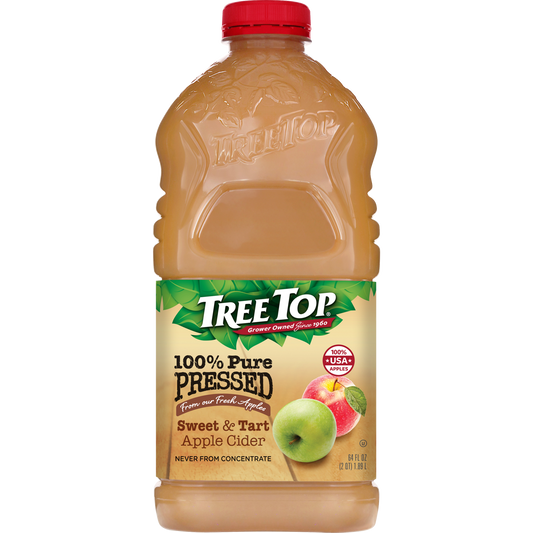 TREE TOP 100% PURE PRESSED SWEET & TART APPLE CIDER 64 OZ