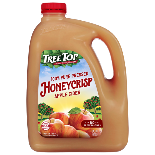 TREE TOP 100% PURE PRESSED HONEYCRISP APPLE CIDER 128 OZ