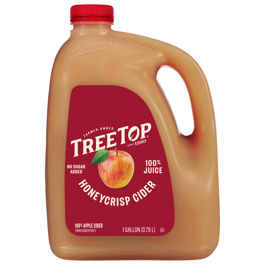 Tree Top Honeycrisp  Apple cider, 100% Apple Cider, From Concentrate, no added sugar, 1  Gallon (3.79 L)
