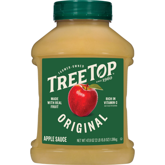 Tree Top Original Apple Sauce, Made with real fruit, Rich in Vitamin C, Net WT 47.8 OZ (2 LB 15.8 OZ)
