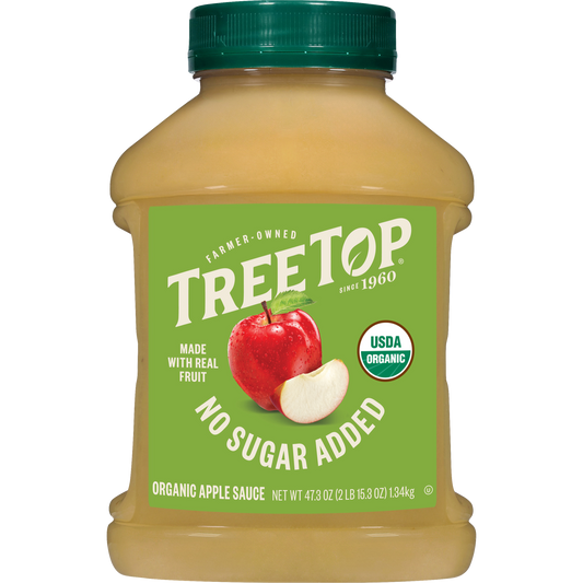Organic Apple Sauce, No Sugar Added, Net WT 47.3 OZ(2 LB 15.3 OZ), USDA Organic
